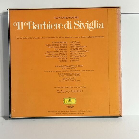 Il Barbiere di Siviglia 3 Vinyl LP Box Set Rossini Deutsch Grammophon 1972 - Picture 3 of 12